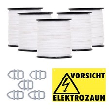 10mm 1000m Weidezaunband Breitband Weideband Elektro Weidezaun Band Niro Leiter
