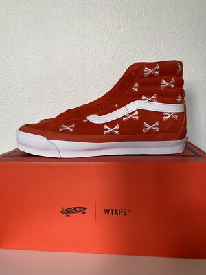 Vans WTAPS OG Sk8-Hi Lx Orange Mens Size 7 / Womens Size 8.5