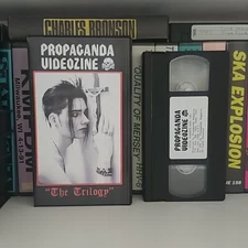 PROPAGANDA VIDEOZINE VOL. 1 THE TRILOGY VHS Occult Gothic Video Zine Custom Copy