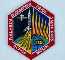 STS-110 Space Shuttle Embroidered Patch NEW - FREE SHIPPING