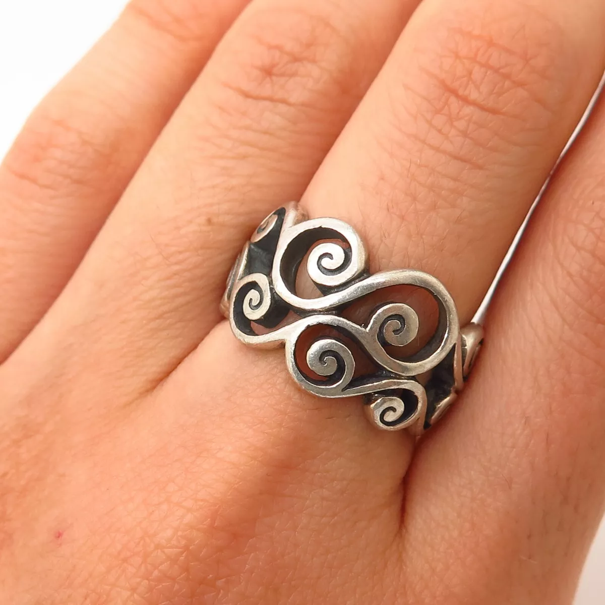 Real silver vintage best sale rings