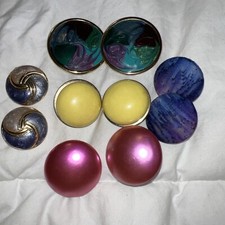 Six pair clip on earrings