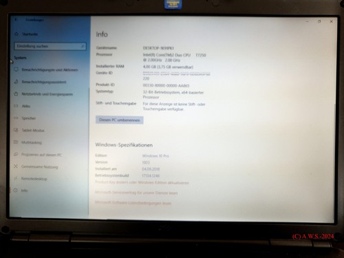 Dell Vostro 1500 Core 2 Duo T7250 2GHz 4 GB Ram 750 GB HDD Nvidiam8400 M GS - Bild 2 von 5