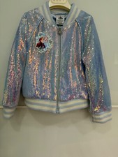 Disney Baby Girls Blue Jacket Lined Long Sleeve Size 4