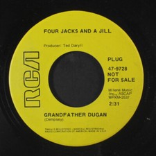 FOUR JACKS & A JILL: grandfather dugan / stone in my shoe RCA Victor 7