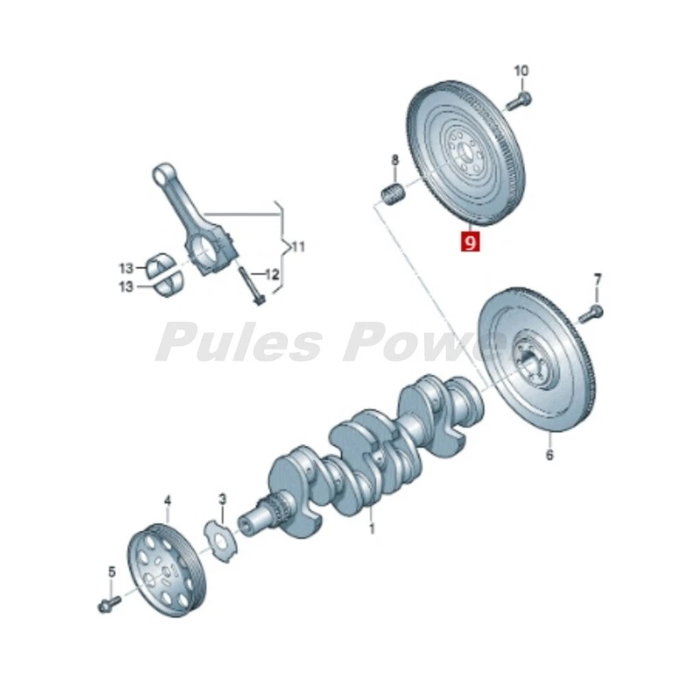 03F105266C OEM LUK Dual Mass Flywheel For Audi A1 A3 VW Beetle Golf CC Jetta 1.4 - Image 2 of 4