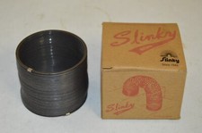 Original Slinky 10050 Collector's Edition Black Metal Toy  Box Made in USA