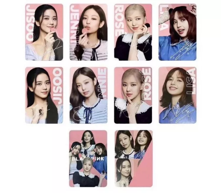 Oreo Blackpink Photocard Without Cookies Complete 10 Jisoo Rose Lisa Jennie