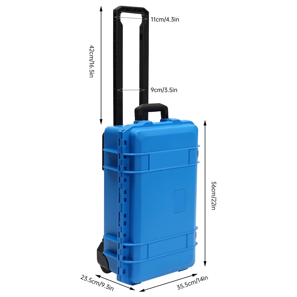 22" Camera Hard Case Protective Roller Camera Carrying Case Waterproof Dustproof - Image 4 of 4