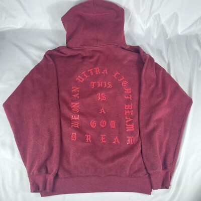 Kanye West I Feel Like Pablo Yeezy Men s Large Red Double Sided Hoodie