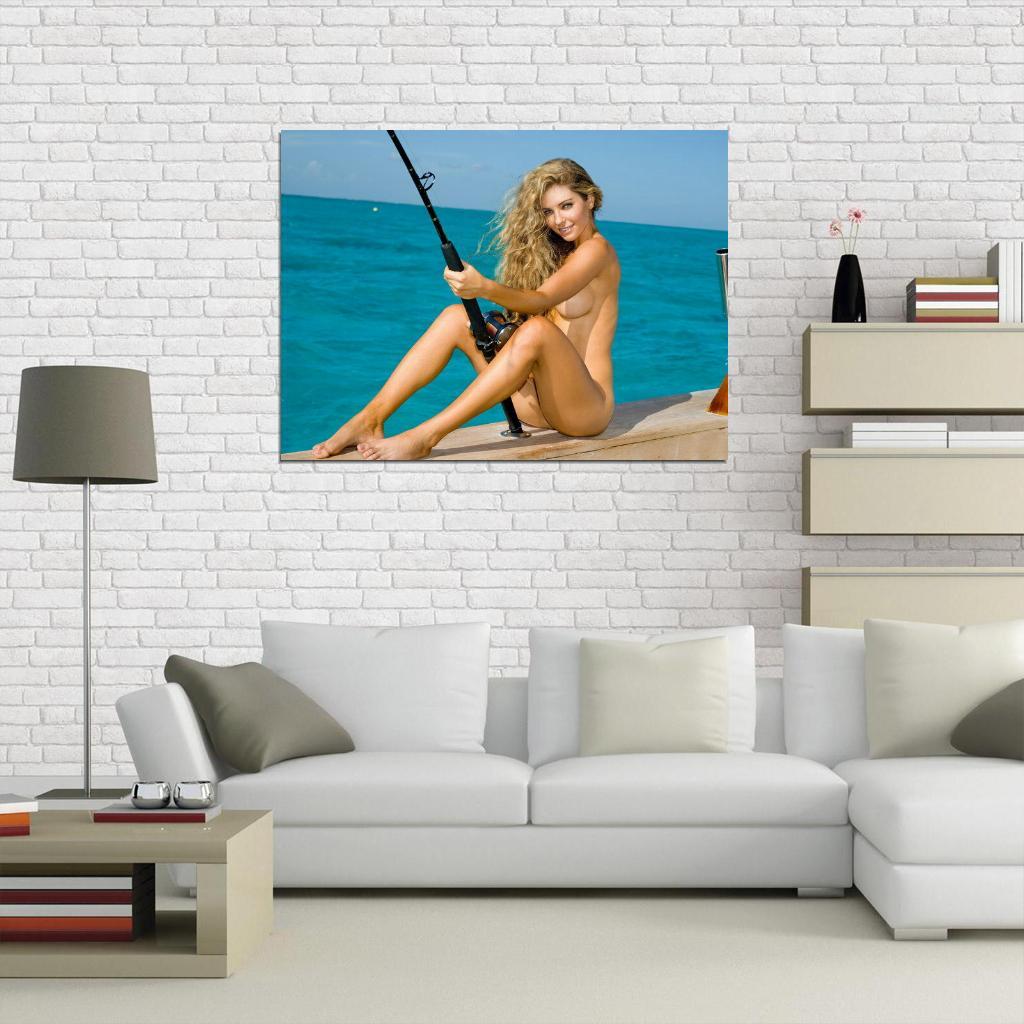 V0917 Shawn Dillon Hot Nude Model Naked Fishing Decor WALL POSTER PRINT UK  | eBay