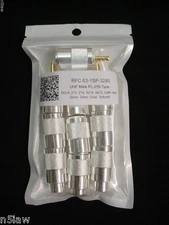 10 Silver-Teflon®-Gold Center Tip PL-259 Type Connectors RG8 RG213 9913 LMR400