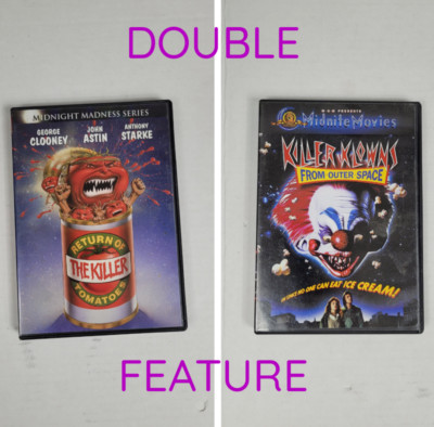 Killer Klowns From Outer Space Return of the Killer Tomatoes Midnite Movies DVDs