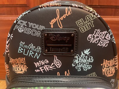 HTF LOUNGEFLY Disney Villains Club Backpack New W/out Tags 