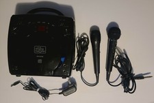 The Singing Machine SML2838K CD Karaoke Machine W Disco Light Cord 2 Microphones