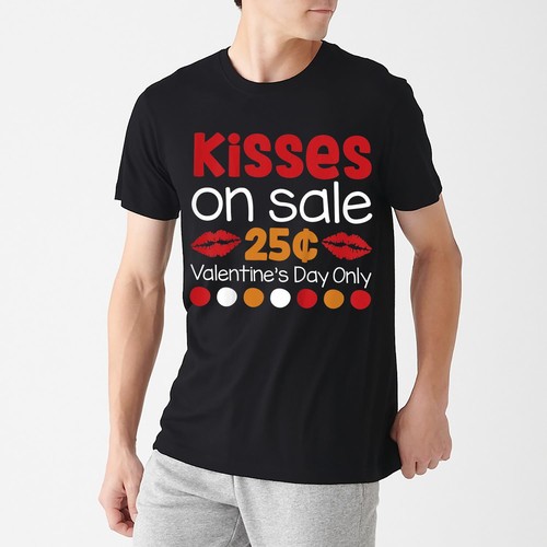 Kinder Valentinstag Kleinkind Mädchen Jungen Küsse im Angebot Vintage T-Shirt Männer Frauen - Bild 3 von 9