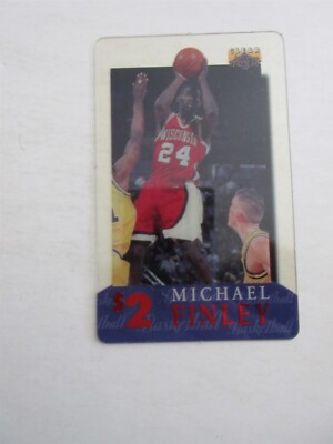 1996 Clear Assets Phone Card Michael Finley $2 Sprint Phone Card #30/30