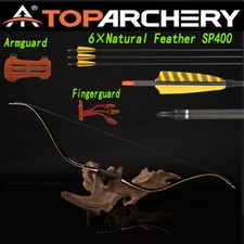 Handmade 25-50lbs Archery 46"Traditional Recurve Bow Horsebow Horse Back Hunting