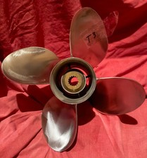 Turbo 22 Ot 13.75 X 24 Stainless Steel 4 Blade Prop For Omc 800 King Cobra T3