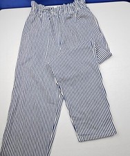 Vintage 70s Fancy Props Striped Conductor Pants Womens Size 12 26x28 Made USA