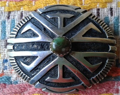 Vtg Tommy Jackson Navajo Sterling Silver Lapis Belt Buckle Heavy 84gr Native il_340x270.7080477219_5l7k.jpg main image 2