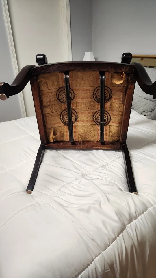 Silla victoriana vintage de caoba del siglo XIX Foto 2 de 4