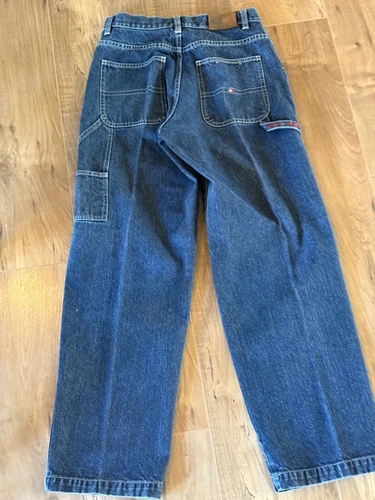 WOMEN'S  VINTAGE 90'S- TOMMY HILFILGER DENIM CARPENTER JEANS -  SIZE 2 / 28"