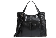Vince Camuto - Leather Tote Bag - Narra - Noir Black