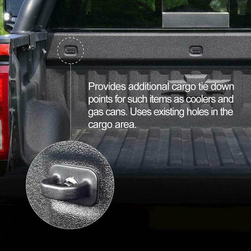 8Pcs Tie Down Anchor Kit For Chevy Silverado & GMC Sierra Truck Bed - Side Wall Mount