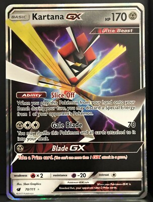 Kartana GX - Pokemon Crimson Invasion FULL ART Holo Foil Ultra