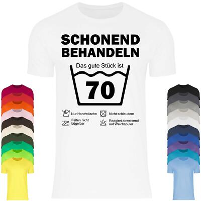 Herren T-Shirt Schonend Behandeln Das Gute Stück Ist 70 Geschenk zum 70. Geburts