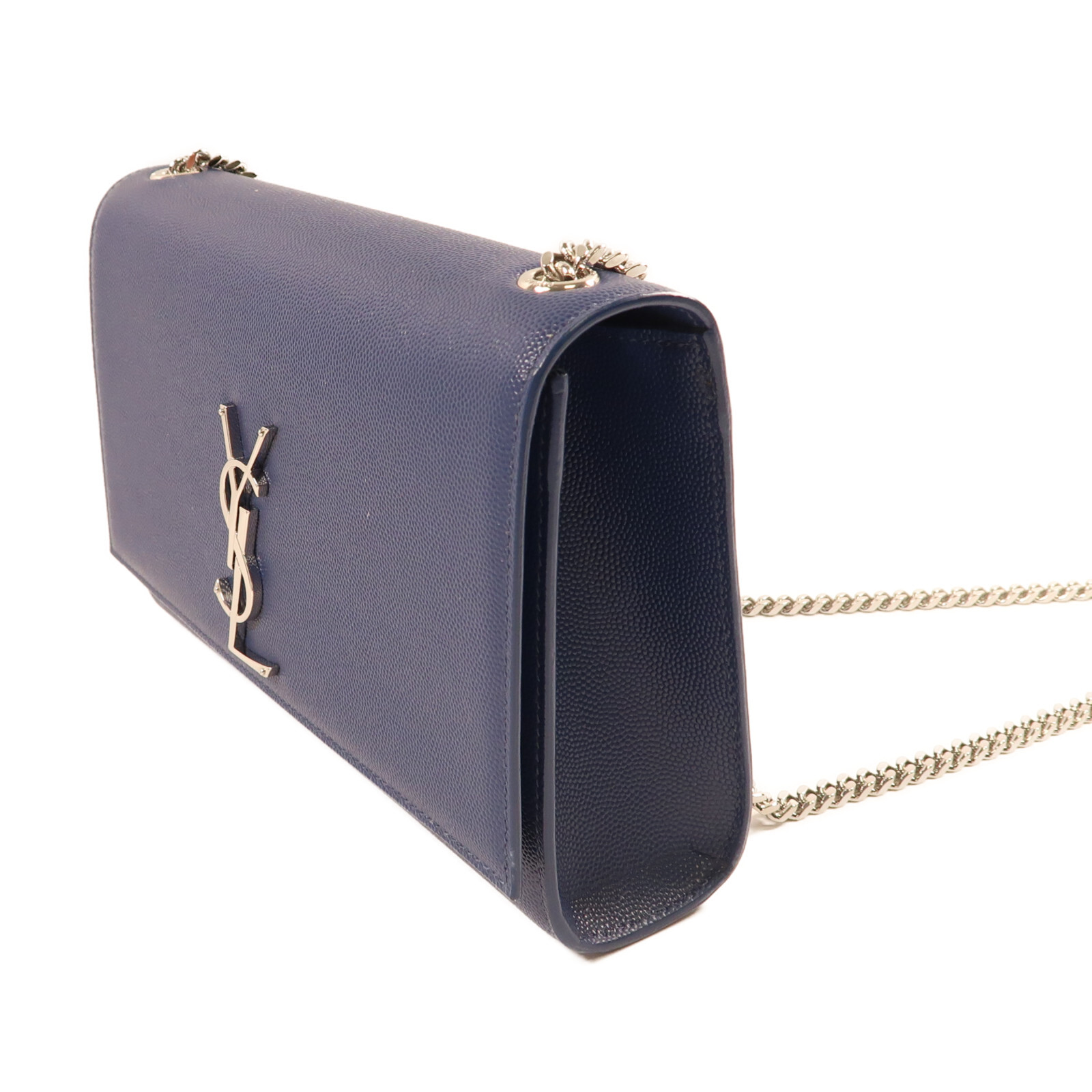 Borsa a tracolla SAINT LAURENT YSL SHW pelle di vitello 364021 blu