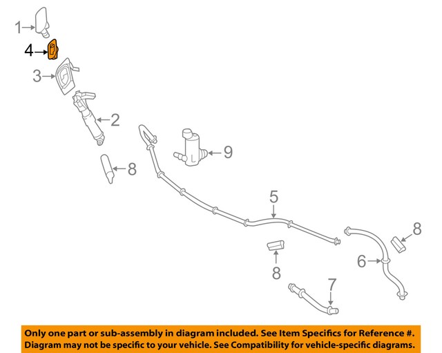 Lexus Toyota OEM Washerheadlight Head Lightactuator Clamp Right