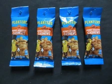 (4) Bag Lot Of Planters Honey Roasted Cashews 1.5 Oz Each ^