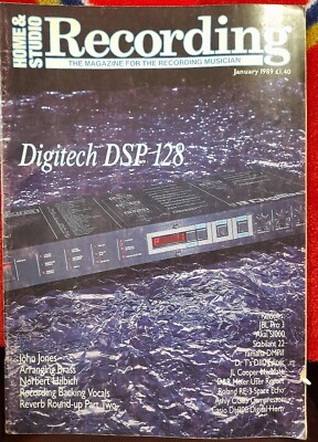 HOME & STUDIO RECORDING MAGAZINE JANUARY 1989 VINTAGE USED