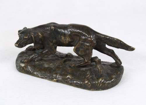 Jules Moigniez (French 1835-1894) Dog Bronze Sculpture - Picture 9 of 12