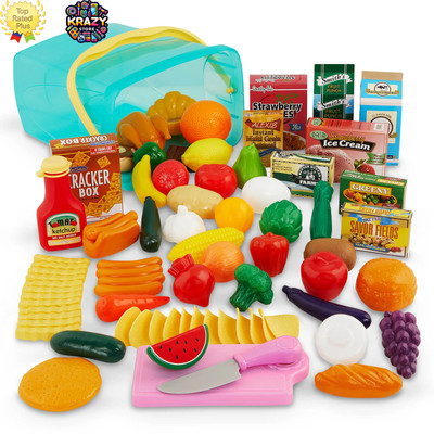 Battat Pantry Play Food Set with 70+ Pieces - Toddler Toys