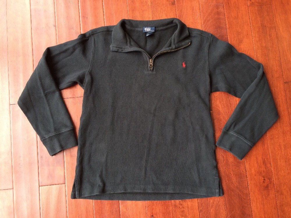 Vintage POLO RALPH LAUREN Boys Quarter Zip Pullover shirt L Vintage POLO RALPH LAUREN Boys Quarter Zip Pullover shirt L
