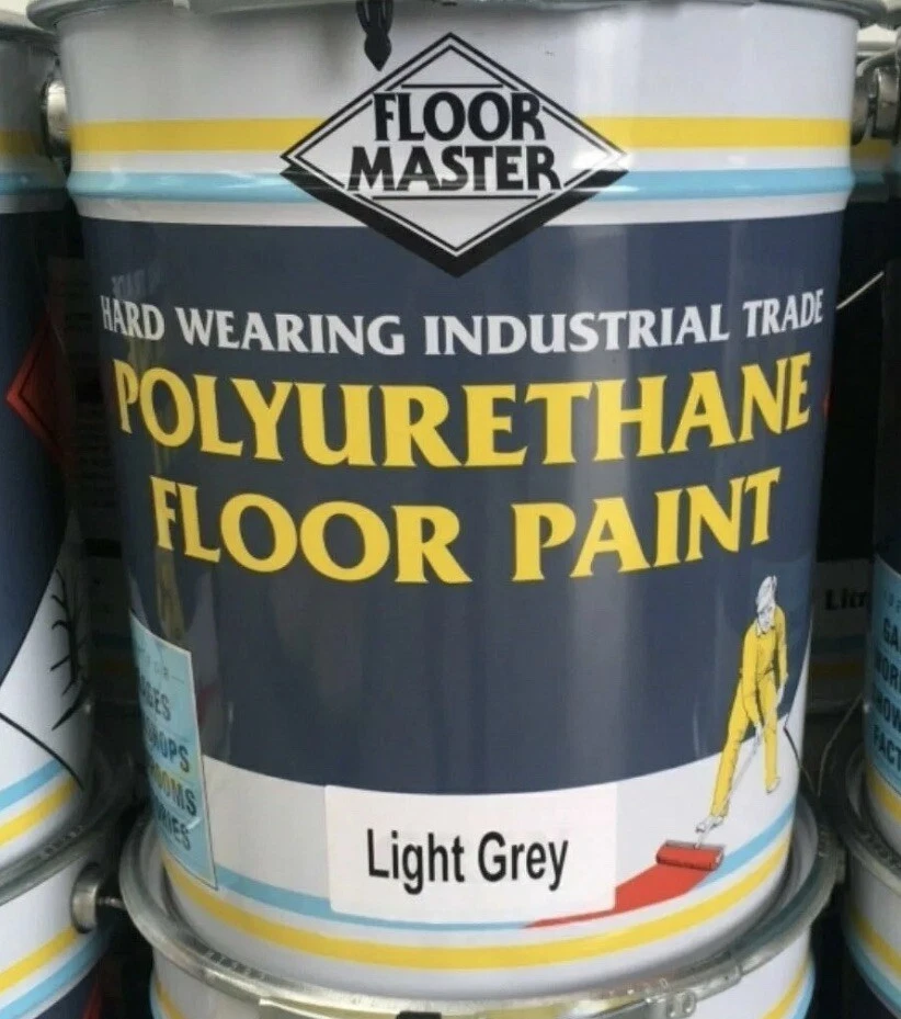 PAINTMASTER Floor Master Industrial Workshop Garage Floor Paint 20Lt Light Grey.
