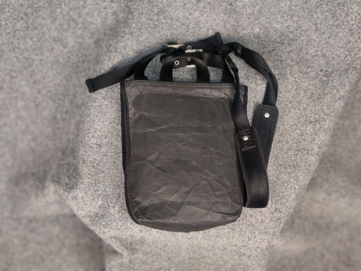Diesel Paper Bag Zip Logo Black Archive Crossbody Bag Y2K Diesel Paper Bag Zip Logo Black Archive Crossbody Bag Y2K