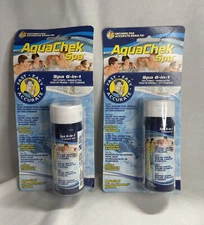 Aquachek Swimming Pool Spa & Hot Tub 6-in-1 Spa Chemical Test Strips - 100 Count