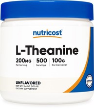 Nutricost L-Theanine Powder 100 Grams - Gluten Free & Non-GMO