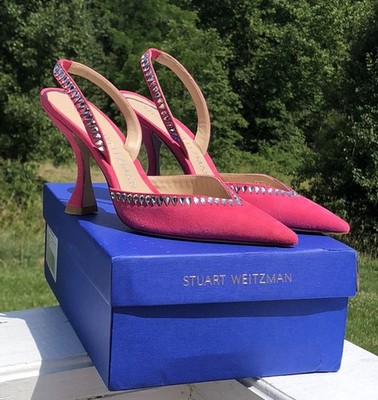 Stuart Weitzman women s xcurve slingback pump size 6.5 New $495