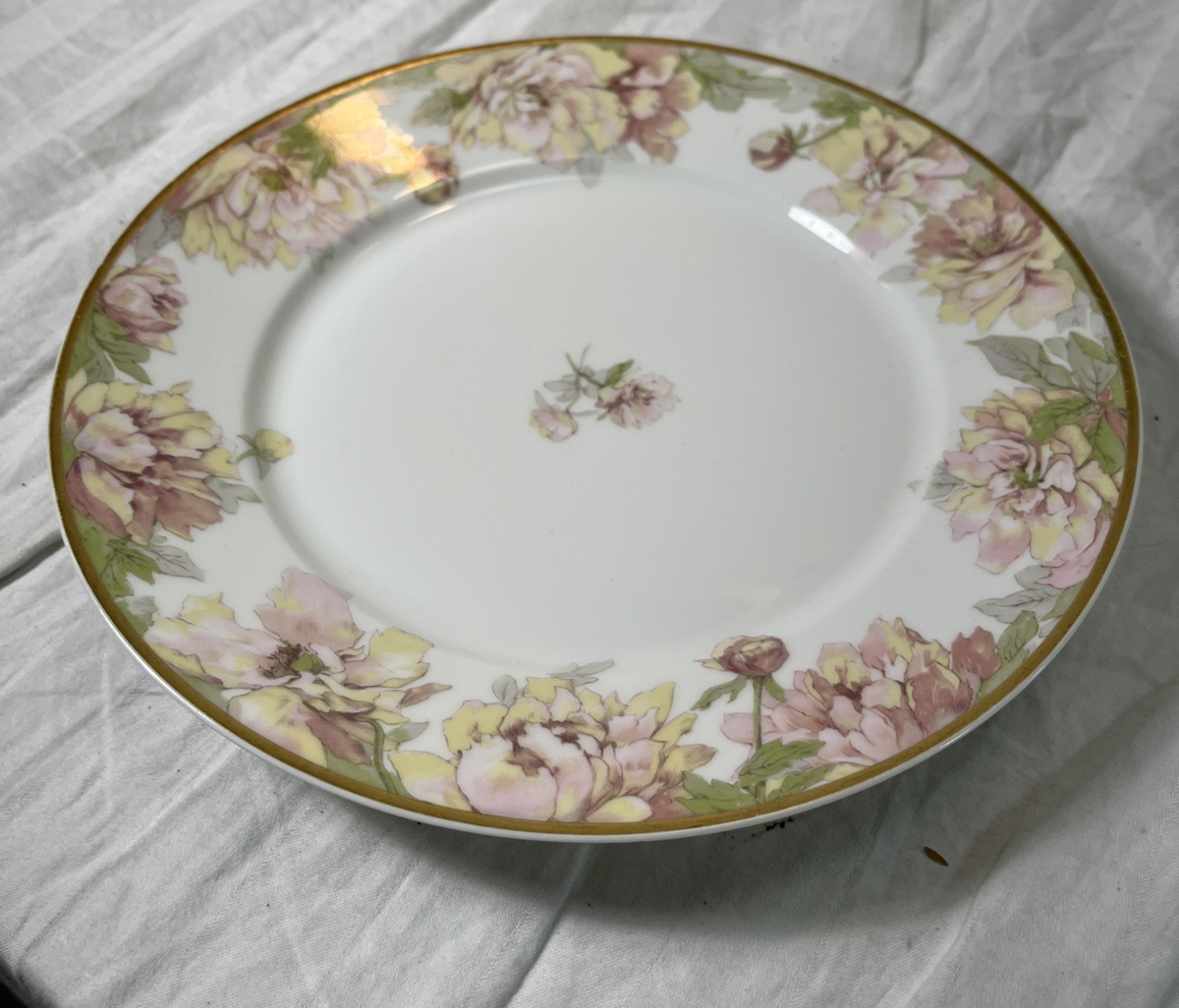 ANTIQUE LIMOGES VICTORIAN FLORAL PLATE HAVILAND FRANCE 17301 10