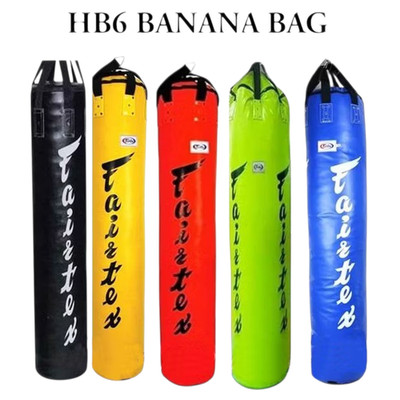 Fairtex HB6 6RT Banana Heavy Bag ( Unfilled) Premium Muay Thai MMA Punching bag 