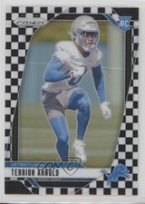 2024 Panini Prizm Rookies Black & White Checker Prizm Terrion Arnold #389 05ns