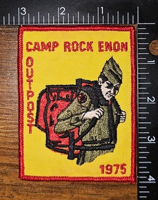Camp Rock Enon Outpost 1975 Boy Scout Camp Patch BSA