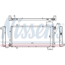 KÜHLER WASSERKÜHLER MOTORKÜHLER FÜR MG GRD1081 NEU