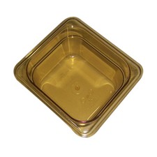 Rubbermaid FG205P00AMBR 1/6 Size High Heat Food Pan