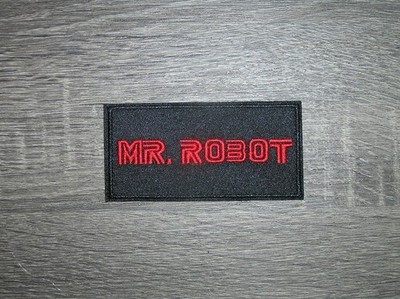 Mr. Robot Patch Hacker Drama F Society Embroidered Iron On Patch 4'' x 2''